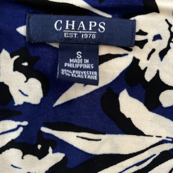 Floral Blue Midi Flared Sleeveless Dress - Picture 8 of 8